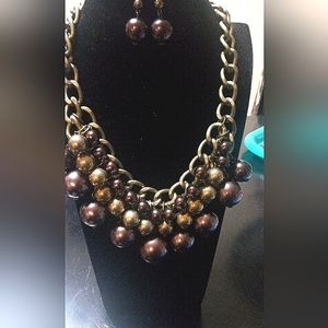 Copper Pearl Necklace NWOT